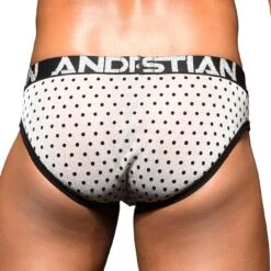 Slip Andrew Christian Sheer Dots 91761 5 Slip Andrew Christian Sheer Dots 91761 -Emporio Armani Soldes Magasin slip ac 91761 blanc 3