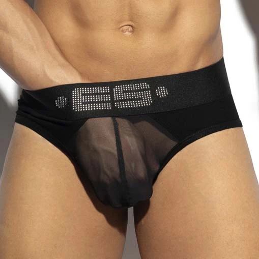 Slip ES Collection Strass C-Through UN588 1 Slip ES Collection Strass C-Through UN588