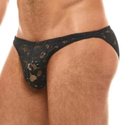 Slip Modus Vivendi Floral Lace 04111 -Emporio Armani Soldes Magasin slip modus 04111 noir 4