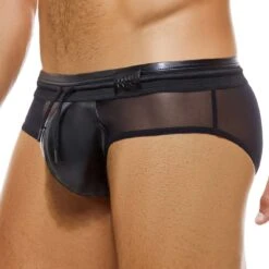 Slip Modus Vivendi Latex 11216 -Emporio Armani Soldes Magasin slip modus 11216 noir 4