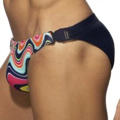 Slip De Bain Addicted Double Click Waves ADS271 -Emporio Armani Soldes Magasin slipbain addicted ADS271 bleu 4