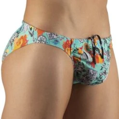 Slip De Bain FEEL ErgoWear Voyager EW1062 -Emporio Armani Soldes Magasin slipbain ergo EW1062 turquoise 4