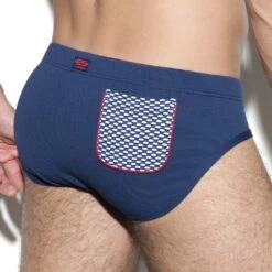 Slip De Bain ES Collection Sailor 1920 -Emporio Armani Soldes Magasin slipbain escollection 1920 bleu 3