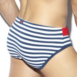 Slip De Bain ES Collection Belt Pique 2024 -Emporio Armani Soldes Magasin slipbain escollection 2024 ray 3