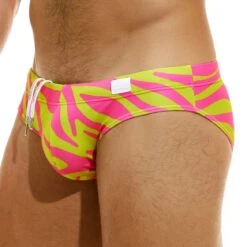 Slip De Bain Modus Vivendi Tiger DS2314 -Emporio Armani Soldes Magasin slipbain modus DS2314 jaune 4