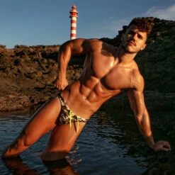 Slip De Bain Iconic Swim TOF PARIS TOF205K -Emporio Armani Soldes Magasin slipbain tof tof205k camo a