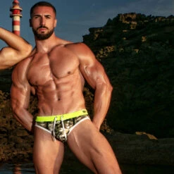 Slip De Bain Iconic Swim TOF PARIS TOF206K -Emporio Armani Soldes Magasin slipbain tof tof206k camo a