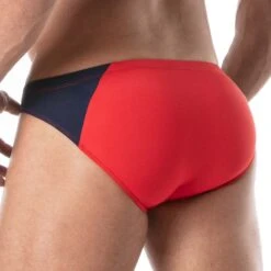 Slip De Bain Holidays Swim TOF PARIS TOF249R -Emporio Armani Soldes Magasin slipbain tof tof249r rouge 3