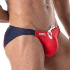 Slip De Bain Holidays Swim TOF PARIS TOF249R -Emporio Armani Soldes Magasin slipbain tof tof249r rouge 4