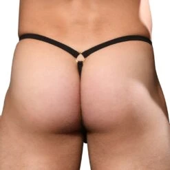 String Andrew Christian Bubble Mesh Buckle 92500 -Emporio Armani Soldes Magasin string ac 92500 noir 3