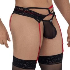String Candyman Lace Garter 99588 8 String Candyman Lace Garter 99588 -Emporio Armani Soldes Magasin string candy 99588 noir 4