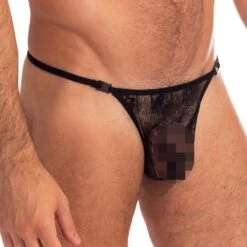 String L Homme Invisible Gardens Of Babylon MY83BAB -Emporio Armani Soldes Magasin string hi MY83BAB noir 4