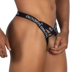 String Roger Smuth RS067 -Emporio Armani Soldes Magasin string roger rs067 noir 4