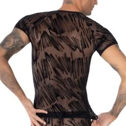 T-Shirt Eros Veneziani 7405 -Emporio Armani Soldes Magasin tshirt eros 7405 noir 3