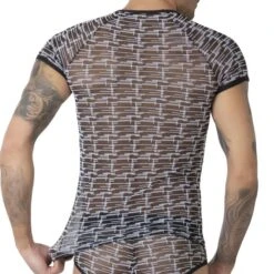 T-Shirt Eros Veneziani 7453 -Emporio Armani Soldes Magasin tshirt eros 7453 noir 3