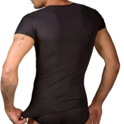 T-Shirt Eros Veneziani CB100 -Emporio Armani Soldes Magasin tshirt eros cb100 noir 3