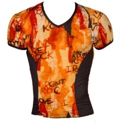 T-shirt Eros Veneziani MA507 -Emporio Armani Soldes Magasin tshirt eros ma507 orange 9