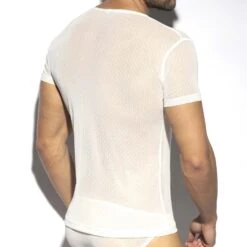 T-Shirt ES Collection Plumetti TS296 -Emporio Armani Soldes Magasin tshirt es TS296 blanc 3