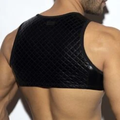 T-Shirt Crop Top ES Collection Dystopia ESJ061 -Emporio Armani Soldes Magasin tshirt esco ESJ061 noir 3