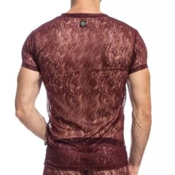 T-Shirt L Homme Invisible Enzo MY73ENZ -Emporio Armani Soldes Magasin tshirt hi MY73ENZ bordeau 3