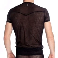 T-Shirt L Homme Invisible Damien MY61DAM -Emporio Armani Soldes Magasin tshirt hi my61dam noir 3