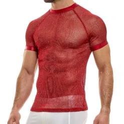 T-Shirt Modus Vivendi Armor 01041 -Emporio Armani Soldes Magasin tshirt modus 01041 rouge 4
