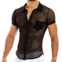 Chemise Modus Vivendi Net Trap 06141 -Emporio Armani Soldes Magasin tshirt modus 06141 noir 4